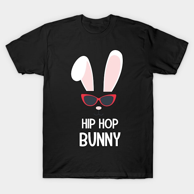 Hip Hop Bunny Cool Easter Bunny In Shades T-Shirt by BUBLTEES